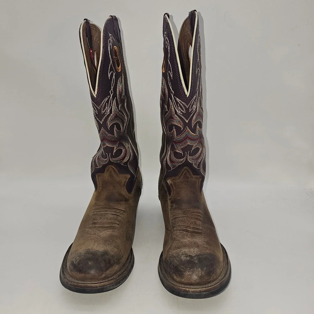 Tony Lama Women's 3R Western Boots - RR9000 size 8.5D purple boots